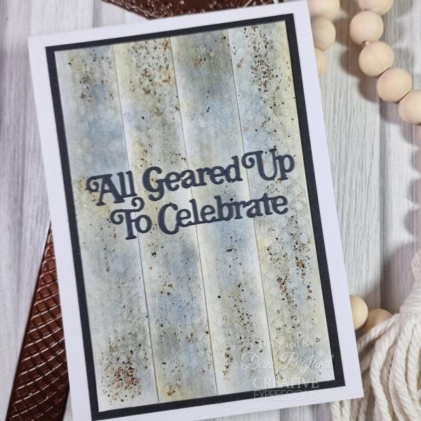 Creative Expressions - Stanzschablone "All Geared Up To Celebrate" Shadowed Sentiments Dies Mini Design by Sue Wilson