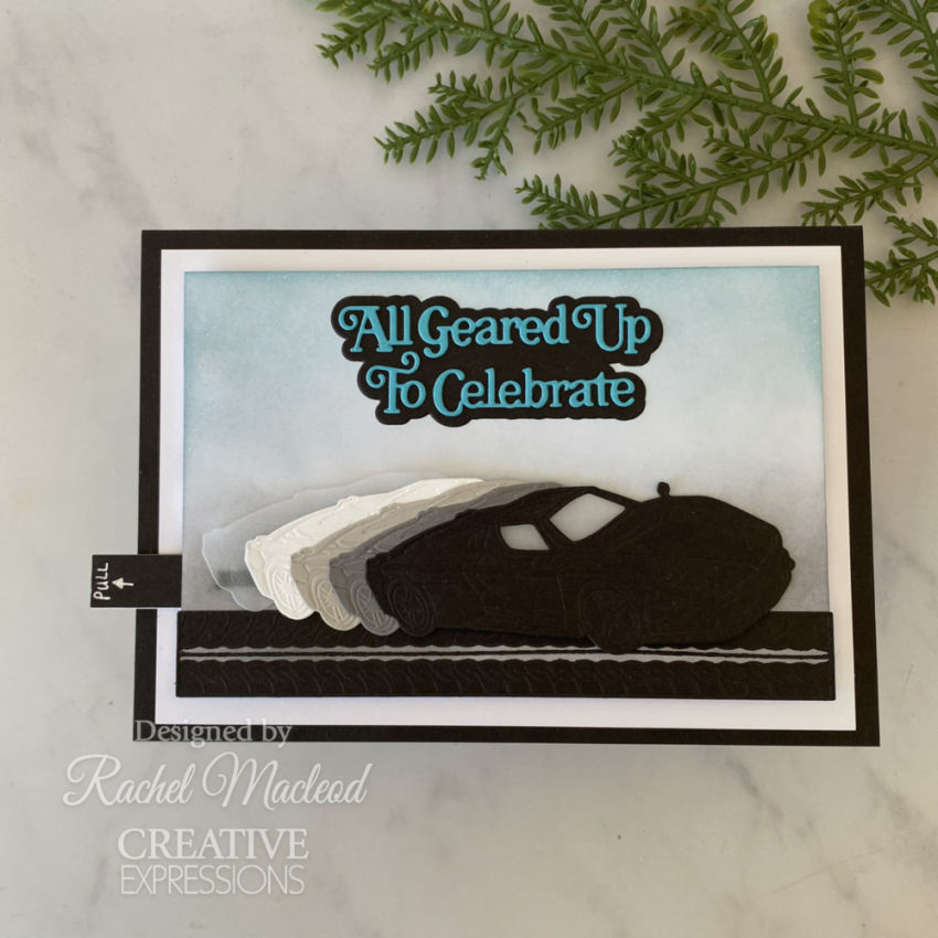 Creative Expressions - Stanzschablone "All Geared Up To Celebrate" Shadowed Sentiments Dies Mini Design by Sue Wilson