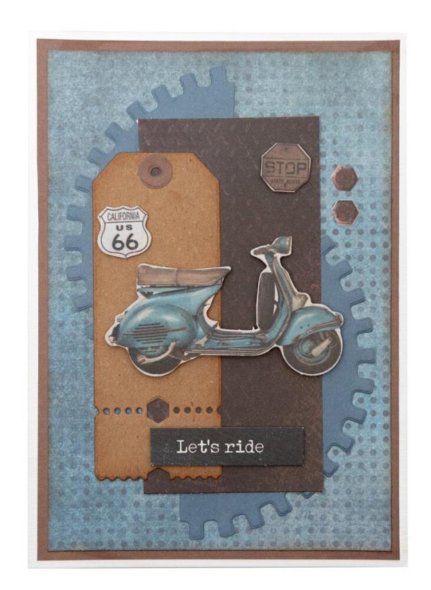Studio Light - Stanzschablone "Gears & Ticket" Dies