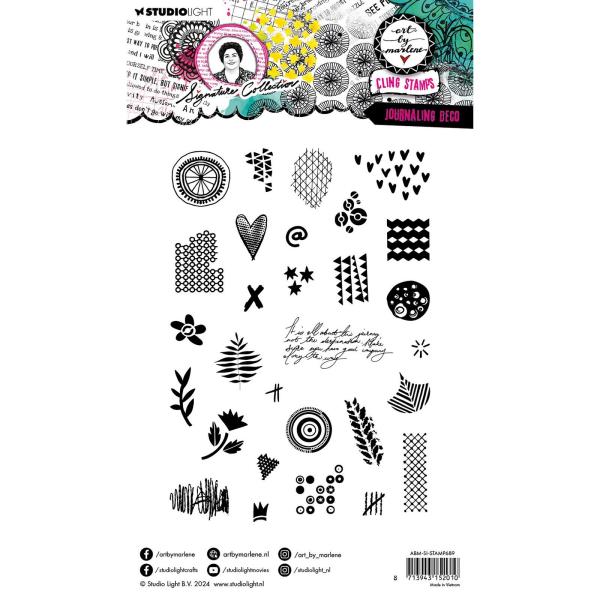 Studio Light - Stempelset "Journaling deco" Cling Stamp Design by Art by Marlene