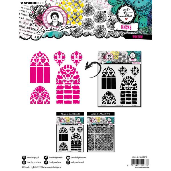 Studio Light - Schablone "Window" Stencil Design by Art by Marlene