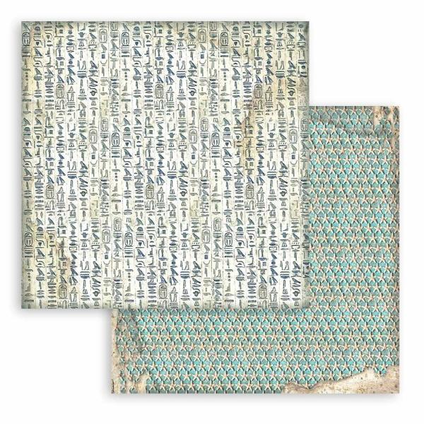 Stamperia - Designpapier "Land of Pharaohs Backgrounds" Paper Pack 8x8 Inch - 10 Bogen