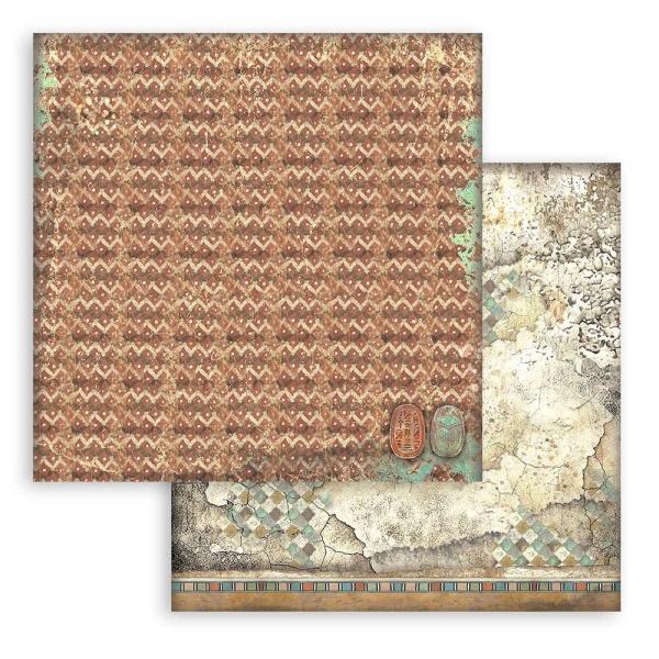 Stamperia - Designpapier "Land of Pharaohs Backgrounds" Paper Pack 8x8 Inch - 10 Bogen