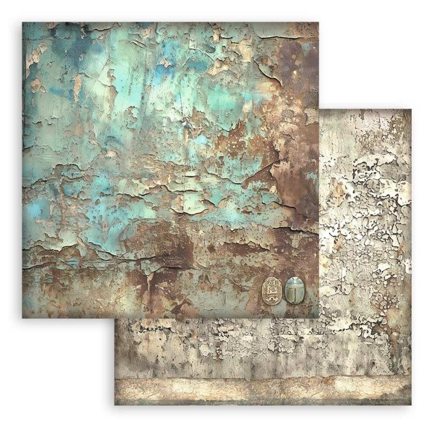 Stamperia - Designpapier "Land of Pharaohs Maxi Background" Paper Pack 12x12 Inch - 10 Bogen
