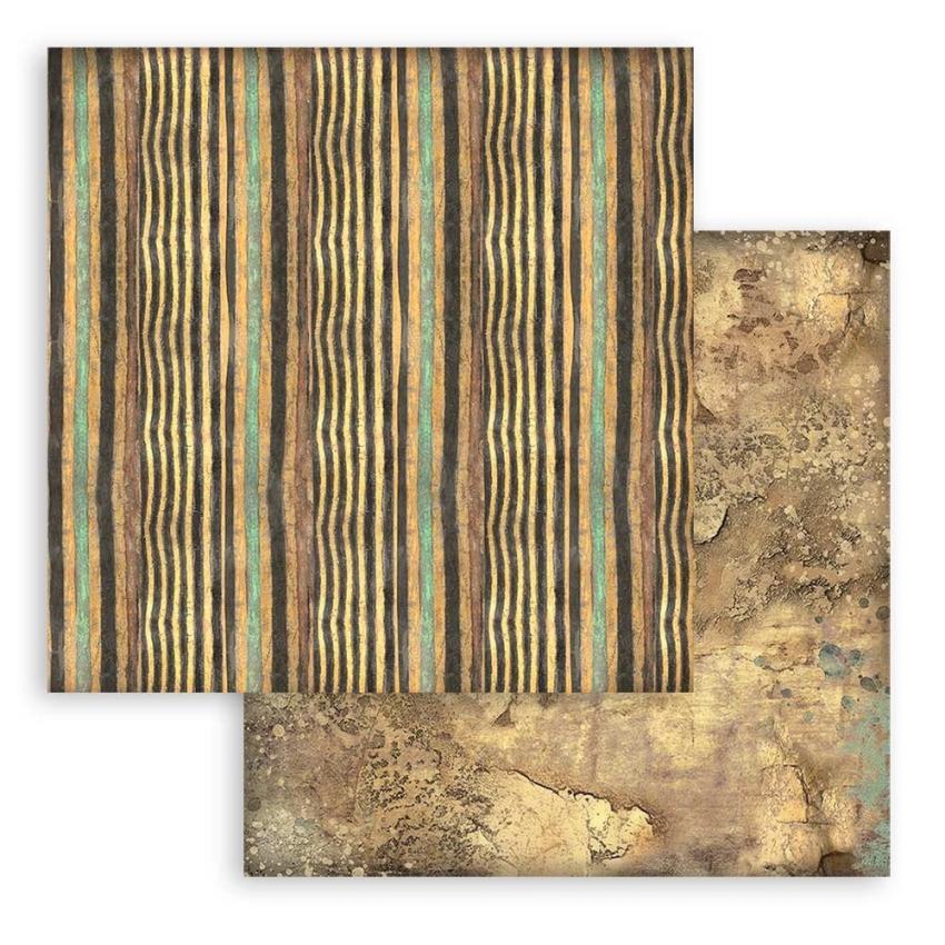 Stamperia - Designpapier "Land of Pharaohs Maxi Background" Paper Pack 12x12 Inch - 10 Bogen