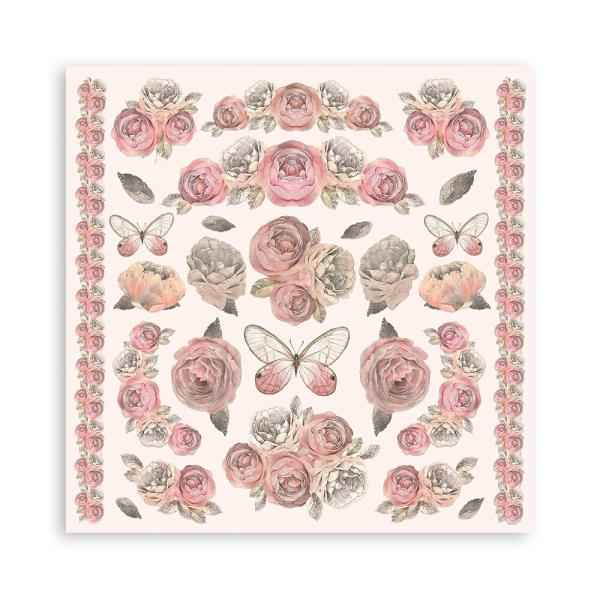 Stamperia - Designpapier "Shabby Rose" Paper Pack 8x8 Inch - 10 Bogen