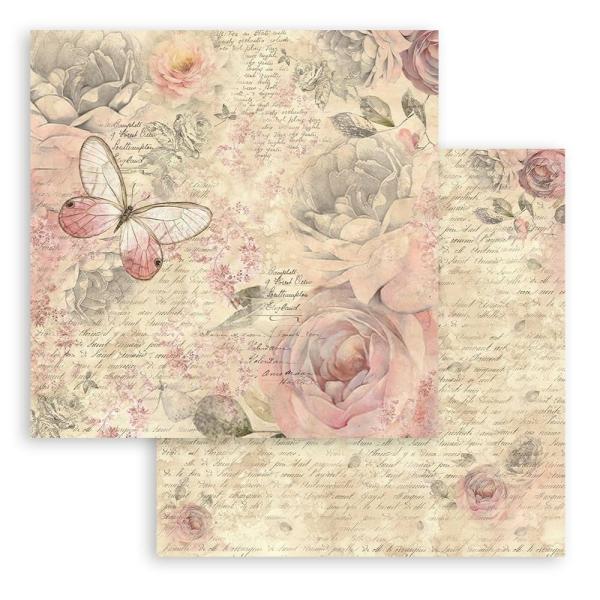 Stamperia - Designpapier "Shabby Rose" Paper Pack 8x8 Inch - 10 Bogen