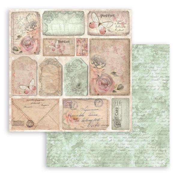 Stamperia - Designpapier "Shabby Rose" Paper Pack 8x8 Inch - 10 Bogen