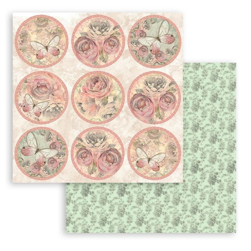 Stamperia - Designpapier "Shabby Rose" Paper Pack 8x8 Inch - 10 Bogen