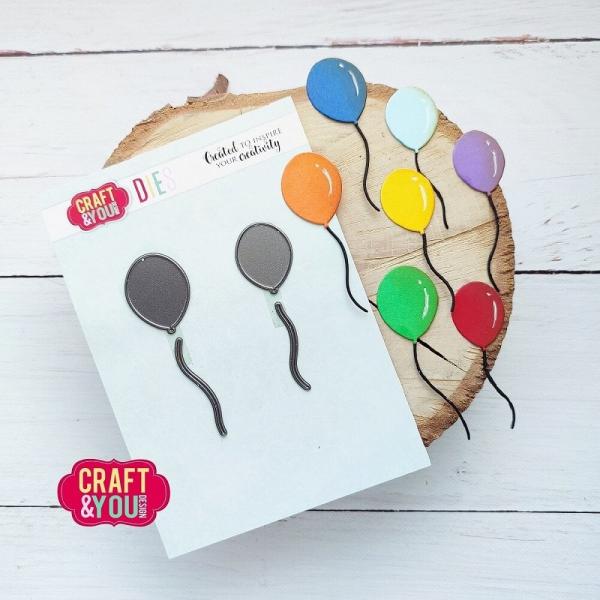 Craft & You Design - Stanzschablone "Balloons" Dies
