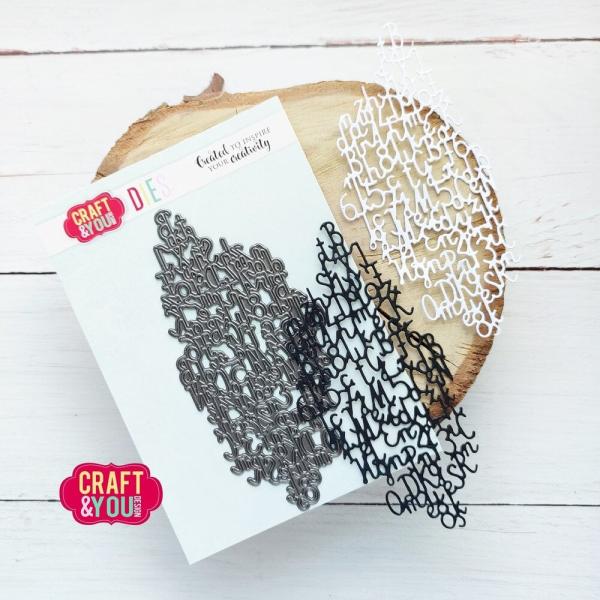 Craft & You Design - Stanzschablone "Letters Backround" Dies
