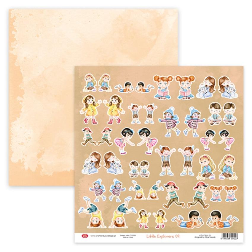 Craft & You Design - Designpapier "Little Explorers" Creative Set 12x12 Inch - 8 Bogen