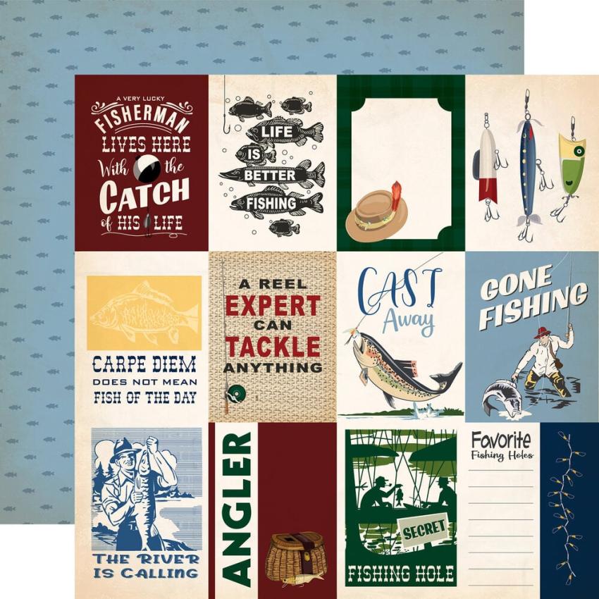 Carta Bella - Designpapier "Gone Fishing" Collection Kit 12x12 Inch - 12 Bogen  