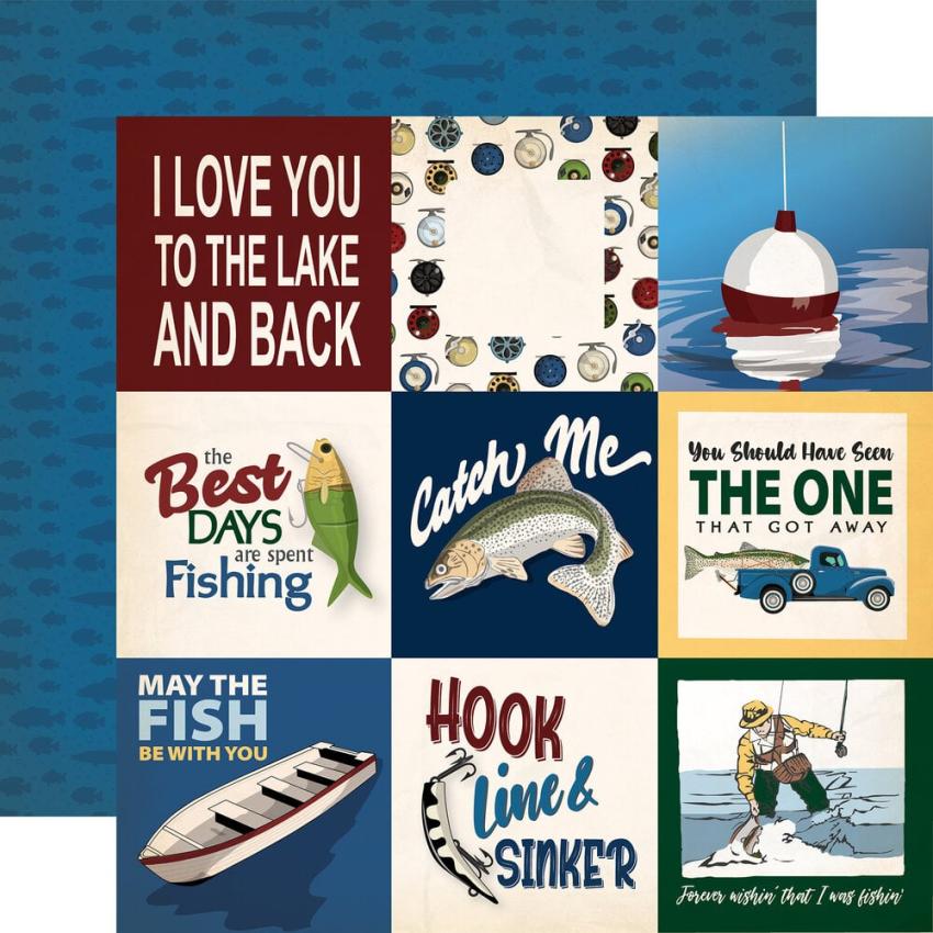Carta Bella - Designpapier "Gone Fishing" Collection Kit 12x12 Inch - 12 Bogen  