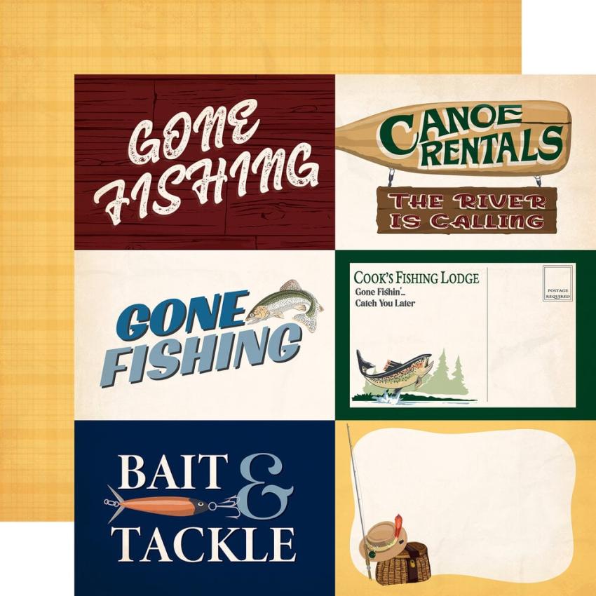 Carta Bella - Designpapier "Gone Fishing" Collection Kit 12x12 Inch - 12 Bogen  