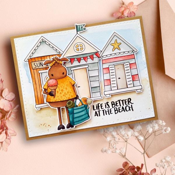 Creative Expressions - Stempelset "Life's A Beach" Clear Stamps 4x6 Inch Design by Jane's Doodles