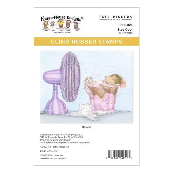 Spellbinders - Gummistempel Set "Stay Cool" Cling Stamp