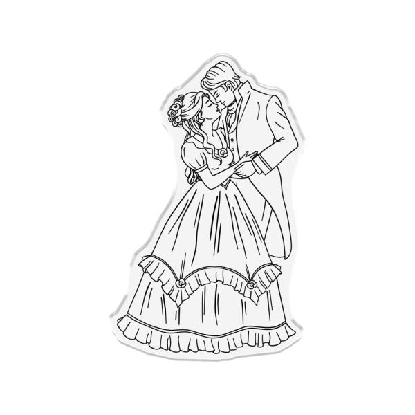 Crafters Companion - Stempelset & Stanzschablone "Couple in Love" Stamp & Dies