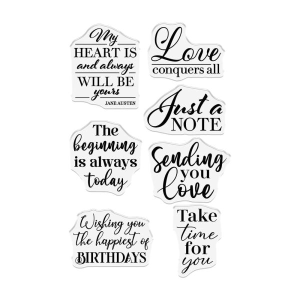 Crafters Companion - Stempelset "Love Conquers All" Clear Stamps