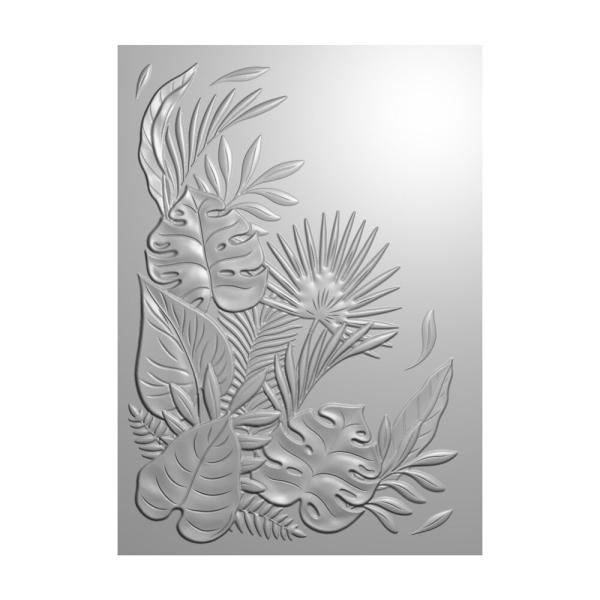 Crafters Companion - Prägefolder "Tropical Flora" 3D Embossingfolder