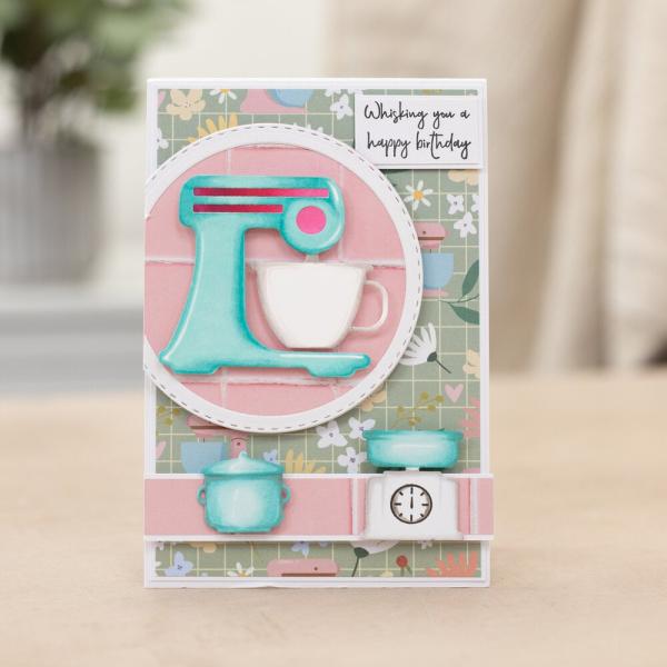 Crafters Companion - Designpapier "Kitchen Collection" Paper Pack 6x6 Inch - 36 Bogen