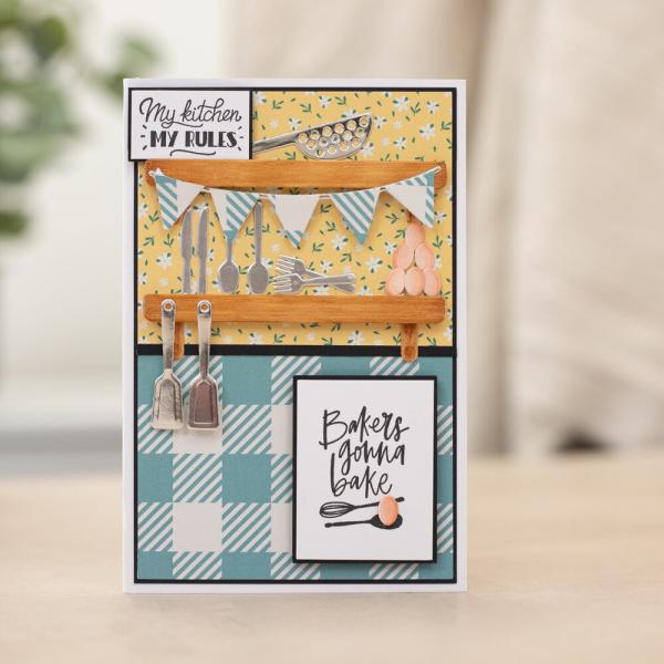 Crafters Companion - Designpapier "Kitchen Collection" Paper Pack 6x6 Inch - 36 Bogen