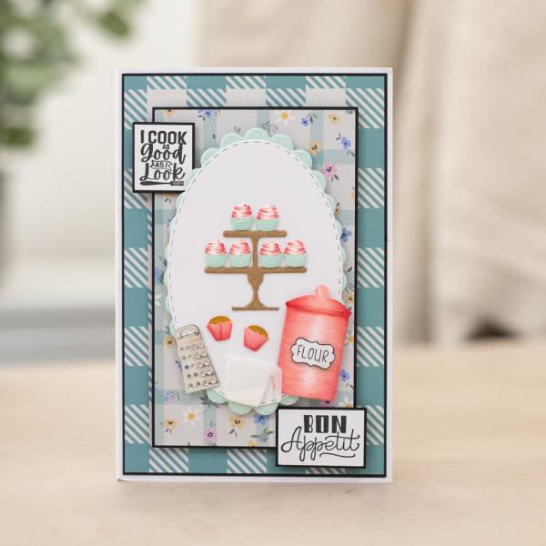 Crafters Companion - Stempelset "Baked with Love" Clear Stamps