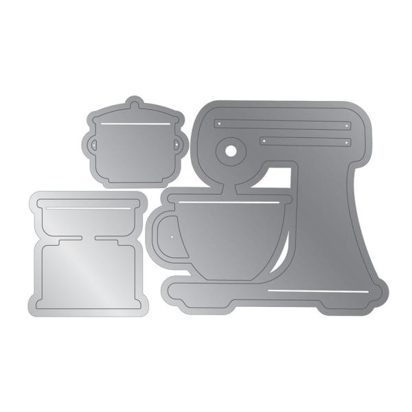 Crafters Companion - Stempelset & Stanzschablone "Mix and Measure" Stamp & Dies