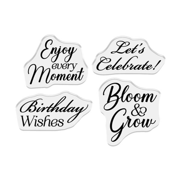 Crafters Companion - Stempelset & Stanzschablone "Bloom & Grow" Stamp & Dies
