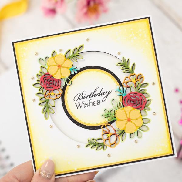 Crafters Companion - Stempelset & Stanzschablone "Bloom & Grow" Stamp & Dies