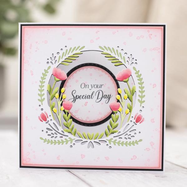 Crafters Companion - Stempelset & Stanzschablone "On Your Special Day" Stamp & Dies