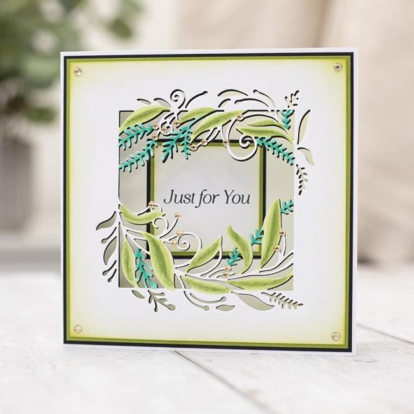 Crafters Companion - Stempelset & Stanzschablone "Wishing You Happiness" Stamp & Dies