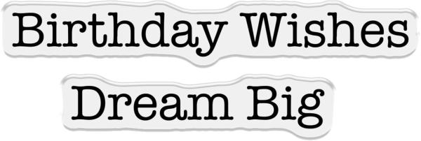 Crafters Companion - Stempelset & Stanzschablone "Dream Big" Stamp & Dies