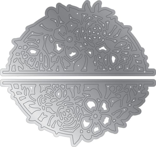 Crafters Companion - Stempelset & Stanzschablone "Floral Note" Stamp & Dies