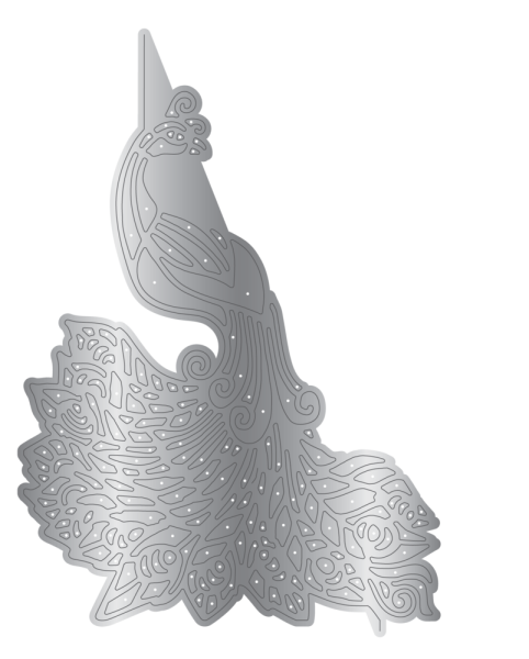 Crafters Companion - Stanzschablone "Elegant Peacock" Dies