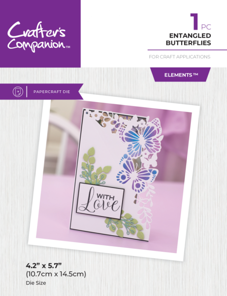 Crafters Companion - Stanzschablone "Entangled Butterflies" Dies