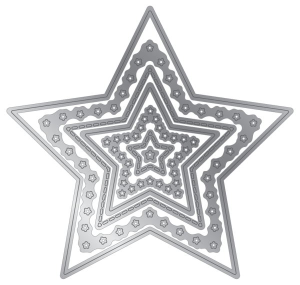 Crafters Companion - Stanzschablone "Nesting Stars" Dies