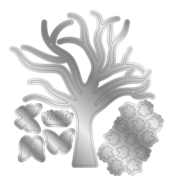 Crafters Companion - Stanzschablone "Garden Tree" Dies