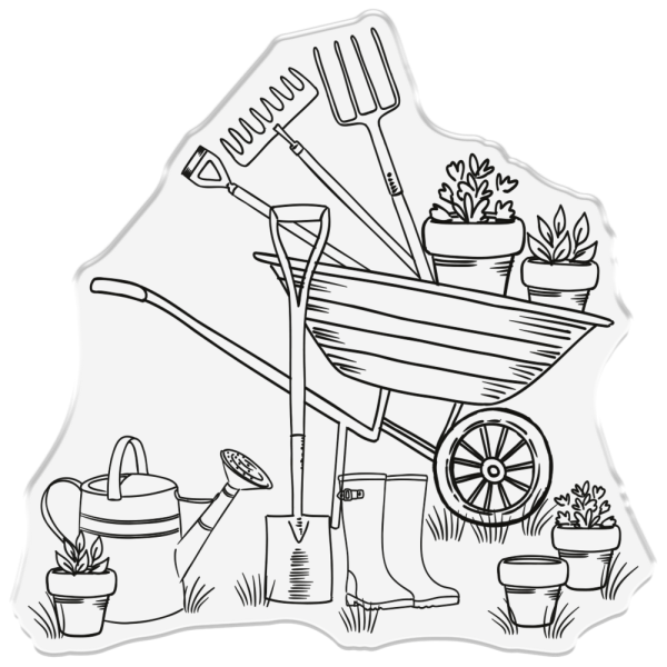 Crafters Companion - Stempel "Garden Time" Clear Stamps