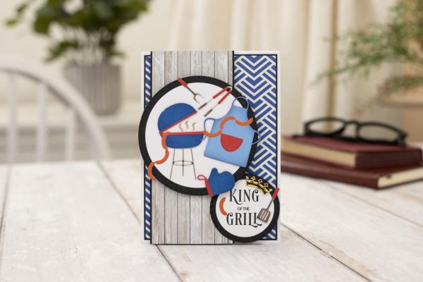 Crafters Companion - Stanzschablone "King of the Grill" Dies