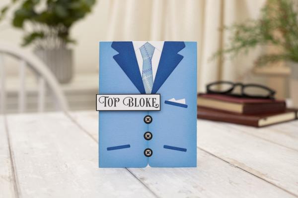 Crafters Companion - Stanzschablone "Suit and Tie" Dies