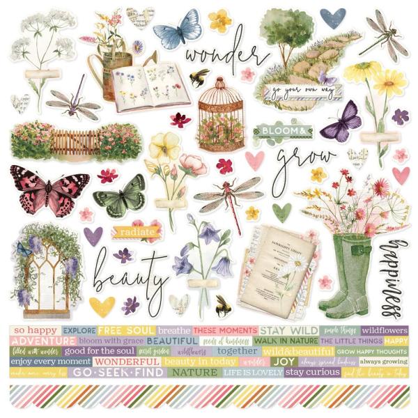 Simple Stories - Collectors Essential Kit "Simple Vintage Meadow Flowers" 12 Bogen Designpapier