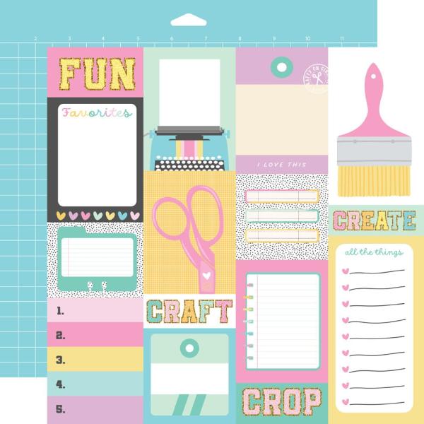 Simple Stories - Collections Kit "Crafty Things" 12 Bogen Designpapier