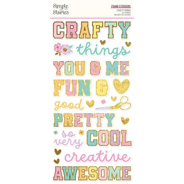 Simple Stories - Aufkleber "Crafty Things" Foam Sticker