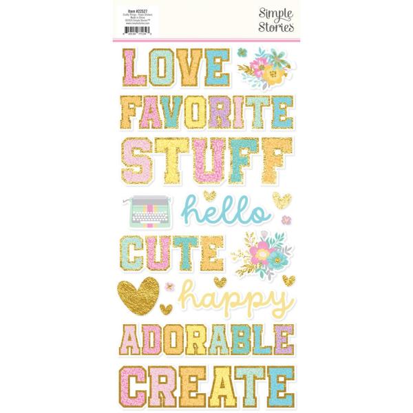 Simple Stories - Aufkleber "Crafty Things" Foam Sticker