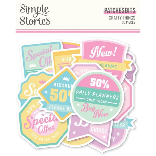 Simple Stories - Stanzteile "Crafty Things" Patches Bits & Pieces 