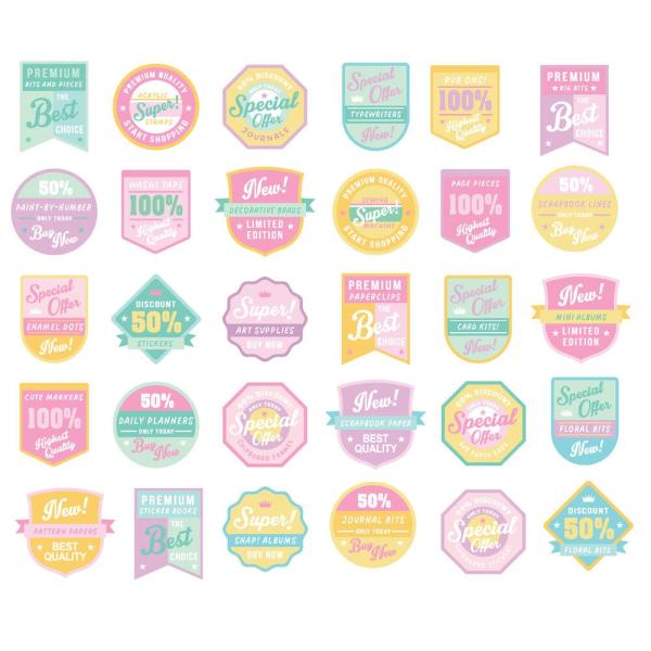 Simple Stories - Stanzteile "Crafty Things" Patches Bits & Pieces 