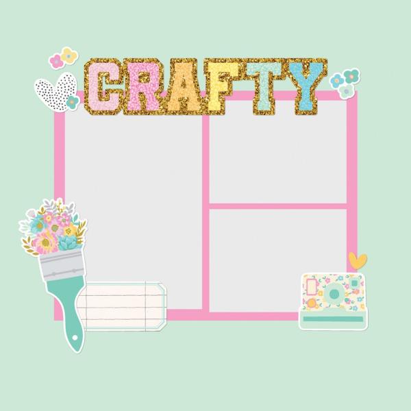 Simple Stories - Stanzteile "Crafty Things" Pages Pieces