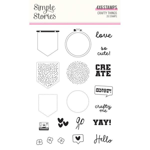 Simple Stories - Stempelset "Crafty Things" Clear Stamps 