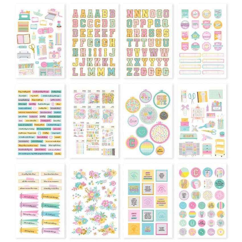 Simple Stories - Aufkleber "Crafty Things" Sticker Book